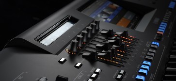 Arranger keyboards in The Music Station showroom